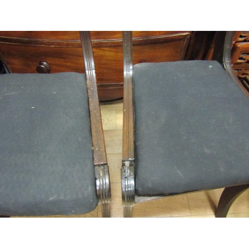 86 - Pair of Regency Side Chairs with Another Three in Lot Restoration Required