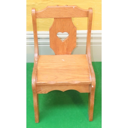 883 - Childs Wooden Chair Neat Size