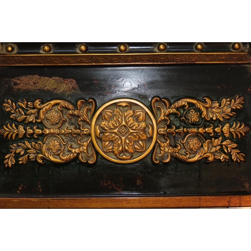 892 - Tall Gilt Decorated Over Mantle Mirror Approximately 6ft High