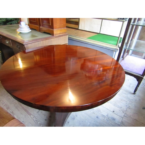 913 - Regency Rosewood Circular Form Table with Triform Base Approximately 4ft Diameter