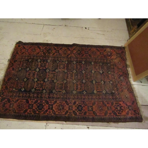 932 - Antique Persian Rug Country House Condition Approximately 4ft Inches Long x 2ft 6 Inches Wide