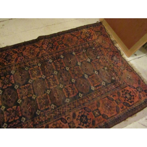 932 - Antique Persian Rug Country House Condition Approximately 4ft Inches Long x 2ft 6 Inches Wide