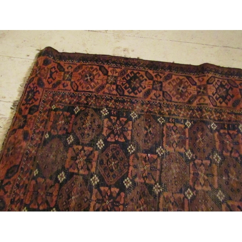 932 - Antique Persian Rug Country House Condition Approximately 4ft Inches Long x 2ft 6 Inches Wide