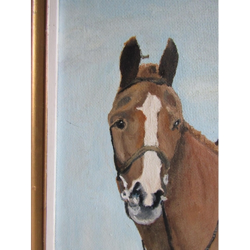 946 - Richard Rose Portrait of Hunt Master on Chestnut Mount Oil on Board Approximately 30 Inches High x 2... 