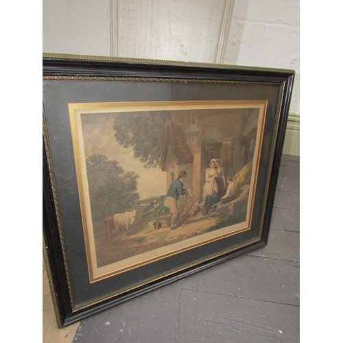 951 - Pair of Victorian Engravings George Morland Largest Approximately 18 Inches High x 20 Inches Wide