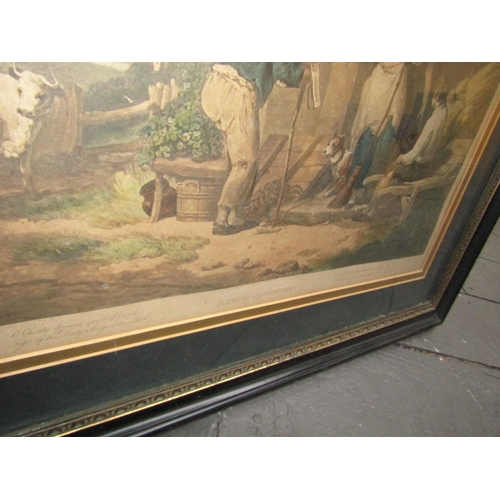 951 - Pair of Victorian Engravings George Morland Largest Approximately 18 Inches High x 20 Inches Wide