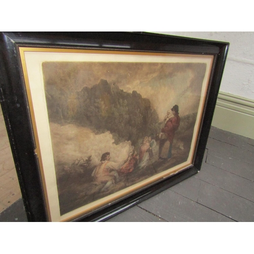 951 - Pair of Victorian Engravings George Morland Largest Approximately 18 Inches High x 20 Inches Wide