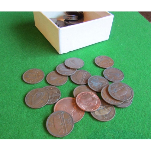 958 - Box of Various Coins with Tin Containing Other Coins Quantity As Photographed