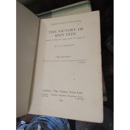 968 - The Victory of Sinn Fein, by P.S. O'Hegarty. 1924. First edition. Publisher's blue cloth.