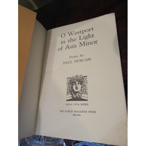 969 - O Westport in The Light of Asia Minor, by Paul Durcan. 1975. First edition. Scarce.