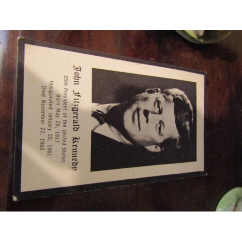 972 - Two John Fitzgerald Kennedy Original Memorial Cards