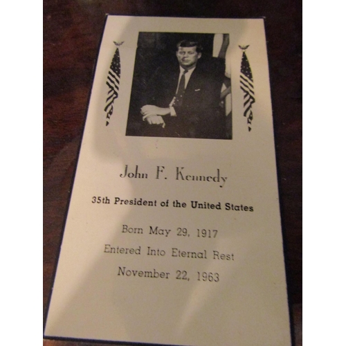 972 - Two John Fitzgerald Kennedy Original Memorial Cards