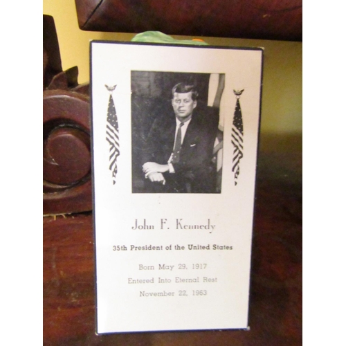 972 - Two John Fitzgerald Kennedy Original Memorial Cards