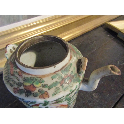 976 - Antique Chinese Teapot Approximately 8 Inches High