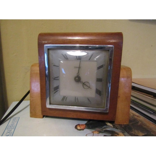 985 - Art Deco Mantel Clock Electric Mechanism