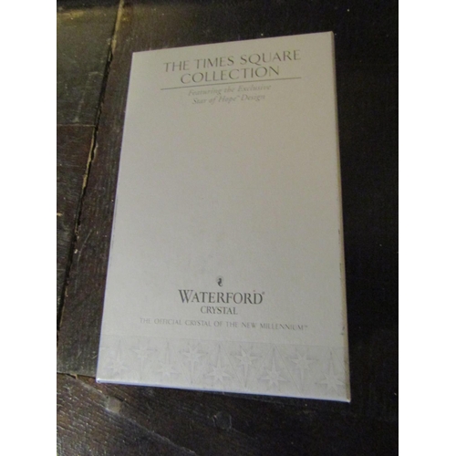 986 - Water Crystal The Times Square Collection Contained within Original Box and Presentation Case Good O... 