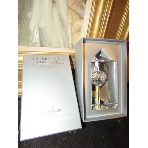 986 - Water Crystal The Times Square Collection Contained within Original Box and Presentation Case Good O... 