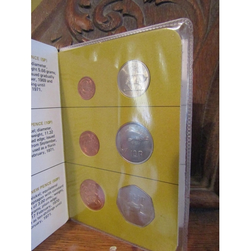 988 - Penny Farthing Coin Set in Case Together with Set of Irish Decimal Coins