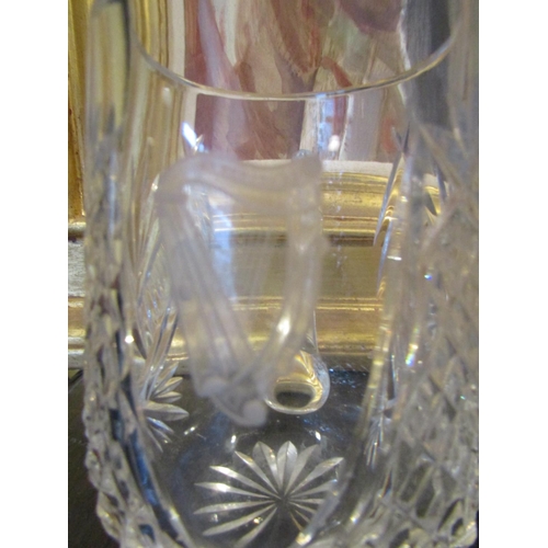 991 - Pair of Waterford Crystal Tankards One with Harp Engraving