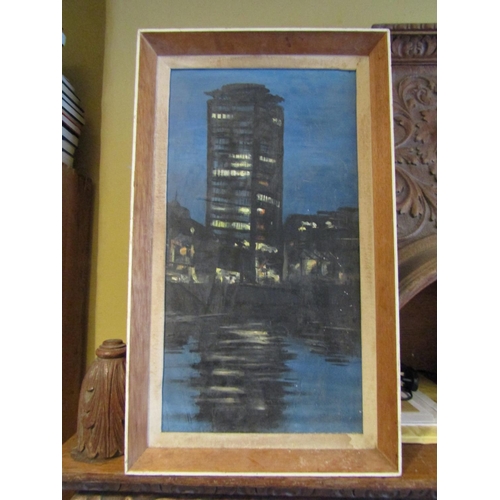 994 - Robert Ryan Liberty Hall, Dublin Oil on Canvas Approximately 22 Inches High x 12 Inches Wide Signed ... 