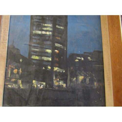 994 - Robert Ryan Liberty Hall, Dublin Oil on Canvas Approximately 22 Inches High x 12 Inches Wide Signed ... 