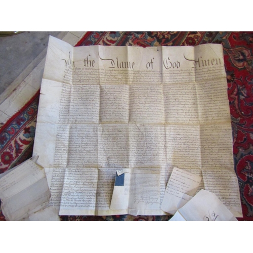 995 - 18th Century Legal Document on Vellum Together with Two Others