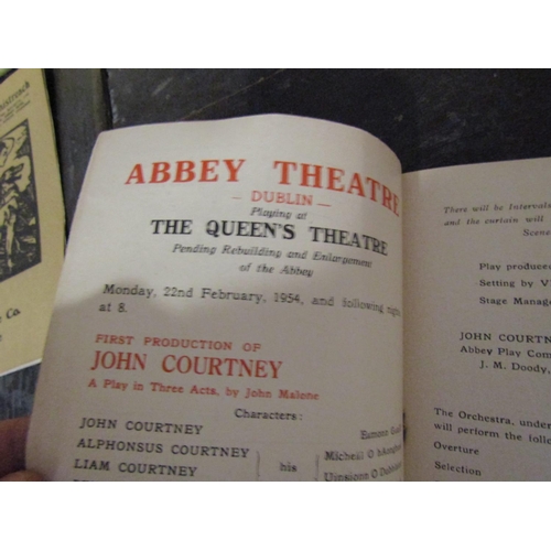 998 - Collection of 1950s Abbey Theatre Programmes Quantity As Photographed