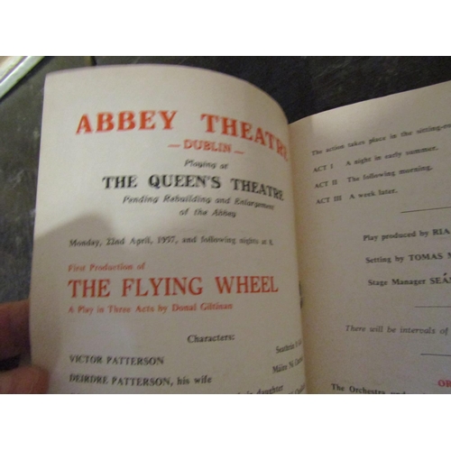 998 - Collection of 1950s Abbey Theatre Programmes Quantity As Photographed