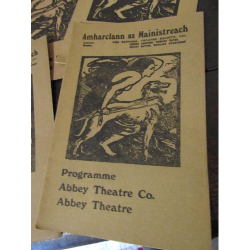 998 - Collection of 1950s Abbey Theatre Programmes Quantity As Photographed