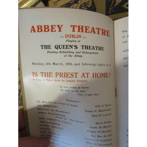 998 - Collection of 1950s Abbey Theatre Programmes Quantity As Photographed