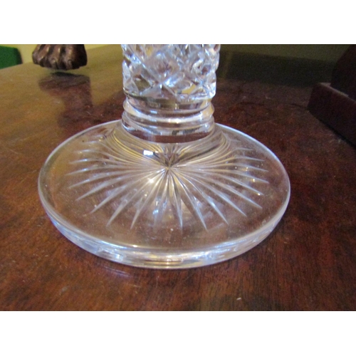 999 - Old Regency Irish Cut Glass Jug and Rummer with Waterford Crystal Candlestick