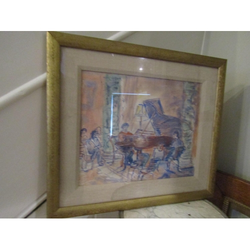 10 - Alicia Boyle (1908 -1997) The Rehearsal, Bantry House Watercolour Approximately 10 Inches High x 13 ... 