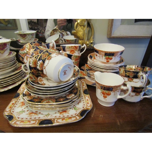 31 - Edwardian Fine Bone Tea Service including Sugar Bowl Serving Platters etc As Photographed Good Condi... 