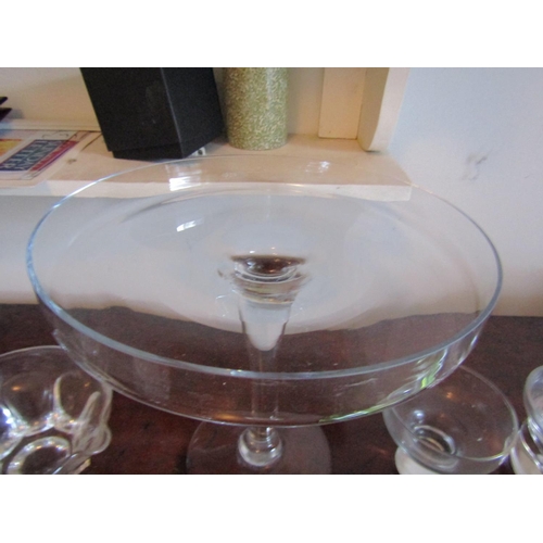 104 - Vintage Crystal Table Centre Piece or Cake Rest Circular Pedestal Form Approximately 8 Inches Wide x... 