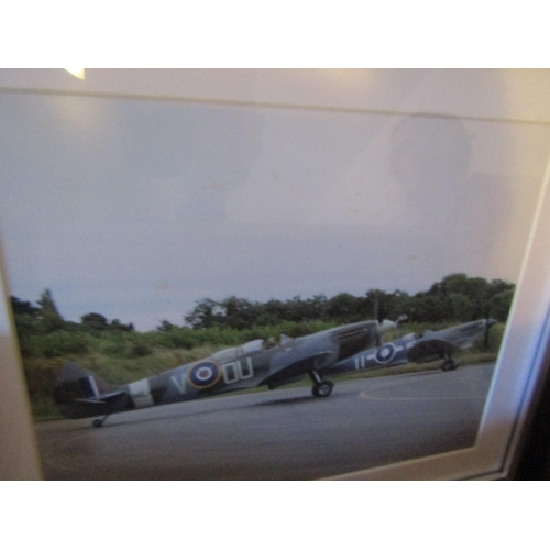 124 - Box of Various Framed Photographs Including Military and Air Force Interest