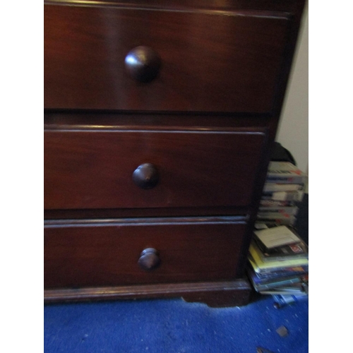 125 - George III Mahogany Chest of Drawers Two Short Three Long Drawers Above Bracket Supports Approximate... 