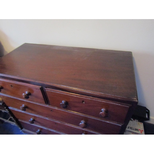 125 - George III Mahogany Chest of Drawers Two Short Three Long Drawers Above Bracket Supports Approximate... 