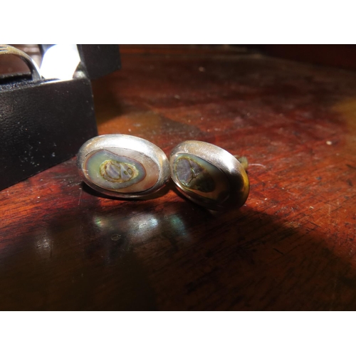 197 - Two Pairs of Cufflinks and Ladies Silver Ring Equine Motif