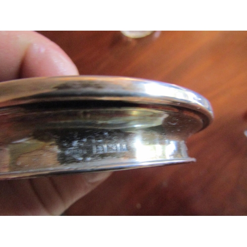 57 - Art Deco Silver Mounted Cut Crystal Table Jar Circular Form