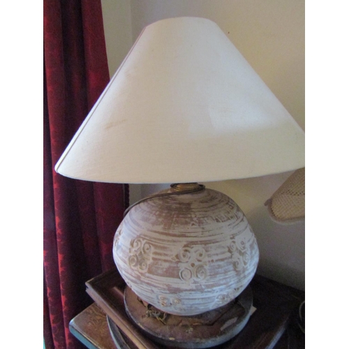 66 - Three Modern Table Lamps with Shades Tallest Approximately 20 Inches High