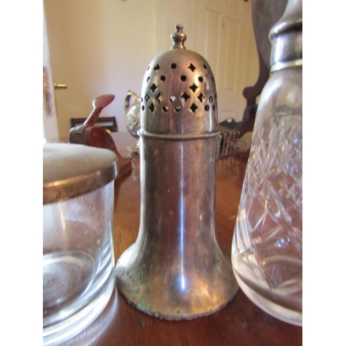 75 - Preserved Jar and Two Table Salts Three Items in Lot