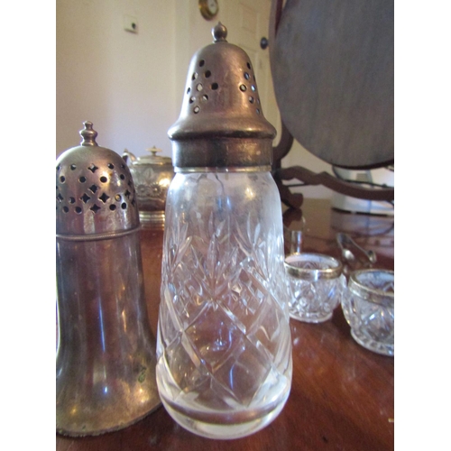 75 - Preserved Jar and Two Table Salts Three Items in Lot