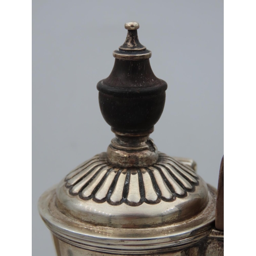 107 - Solid Silver Water Pot with Gadrooned Detailing and Crisp Hallmarks Height 20cm Weight Approximately... 