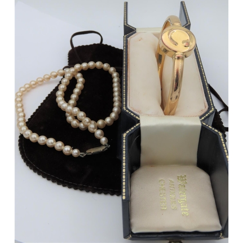 13 - Ladies Watch and Pearl Necklace