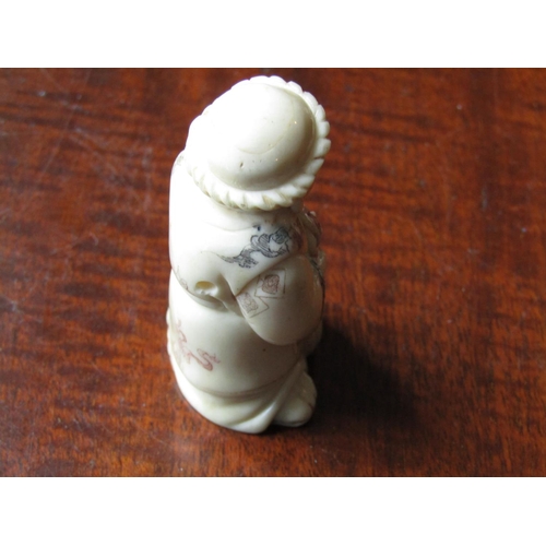 138 - Three Carved Oriental Netsuke Each Approximately 5cm High