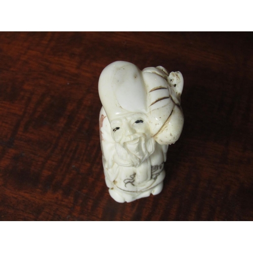 138 - Three Carved Oriental Netsuke Each Approximately 5cm High