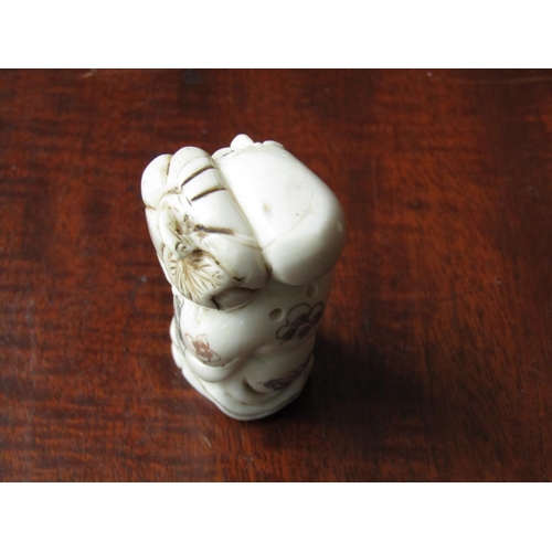 138 - Three Carved Oriental Netsuke Each Approximately 5cm High