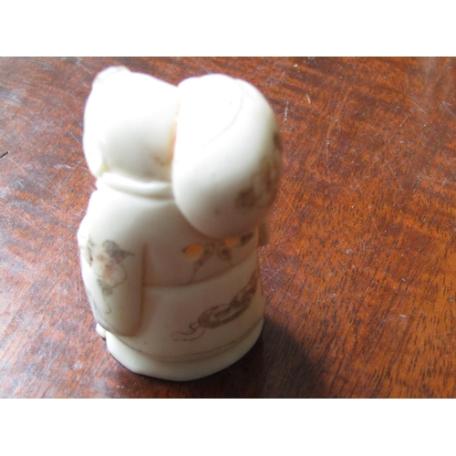 140 - Two Carved Oriental Netsuke Each Approximately 5cm High