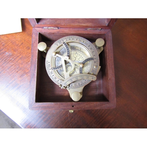 151 - Nautical Interest Instrument Contained within Hardwood Box