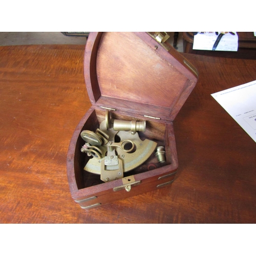 152 - Nautical Interest Instrument Contained within Hardwood Box